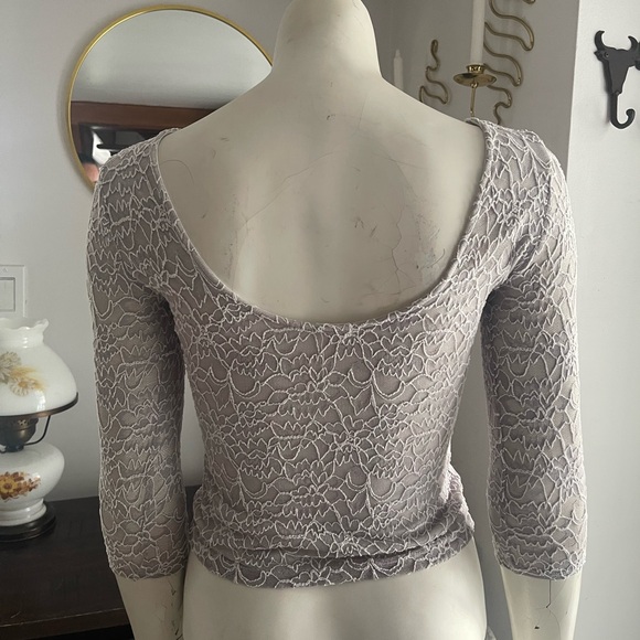 Garage Balletcore Lace Open Back Sweater - Picture 3 of 6